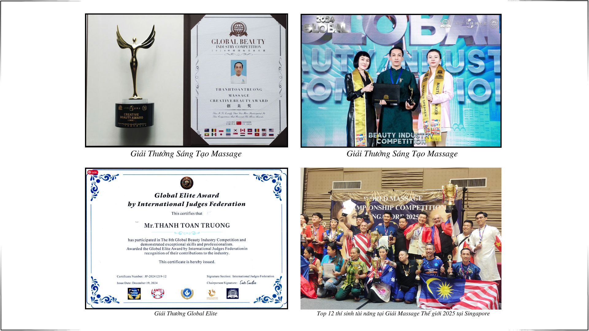 Giải thưởng Quốc Tế khẳng định khả năng vươn tầm